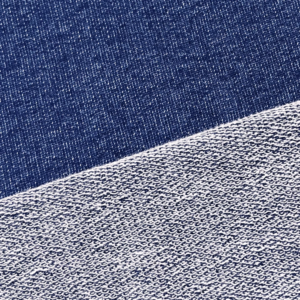 Organic cotton knitted denim 200gsm cotton twill fabric for pants