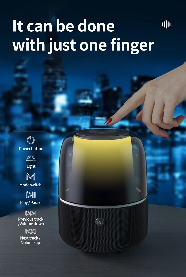 Soaiy Sh77 Professional 3d Stereo Surround Sound Wireless Speaker Subwoofer Rgb Long Battery Life Mini Home Speaker