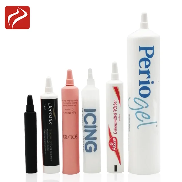 19mm Diameter Bullet head plastic PE tube cosmetic soft tube with screw cap Eye cream tube