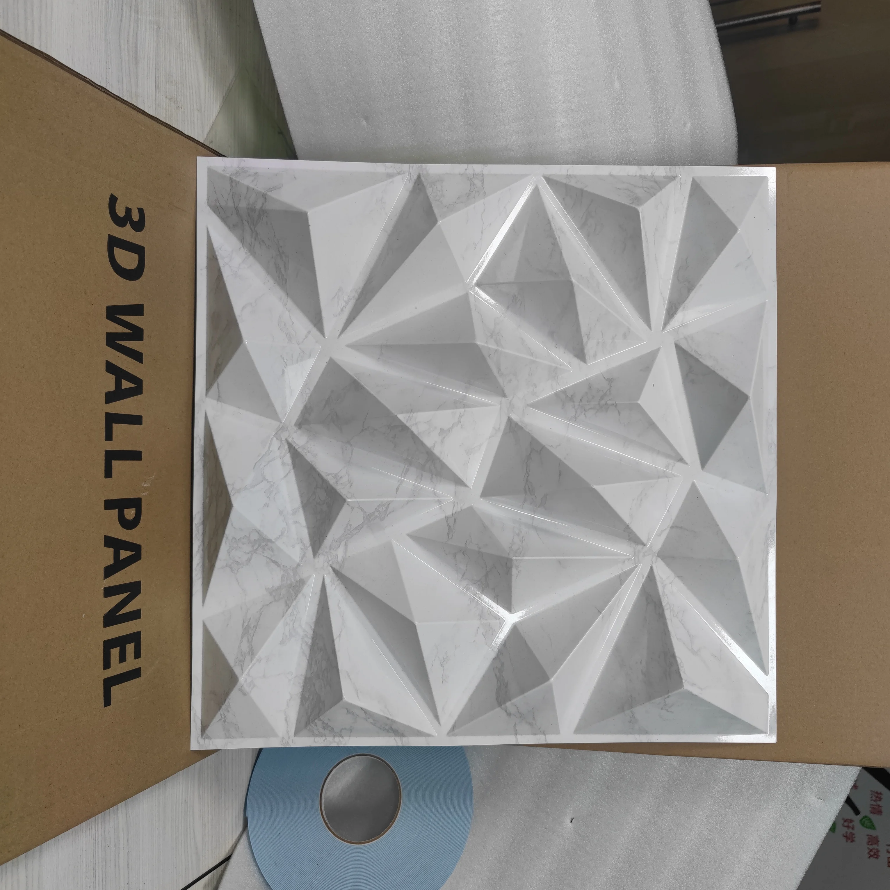 Best selling marble diamond texture pvc laminated panel Indoor and outdoor decorative wall 3d panels