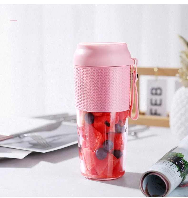  Portable Blender 300 ml Travel Bottle Rechargeable Smoothie