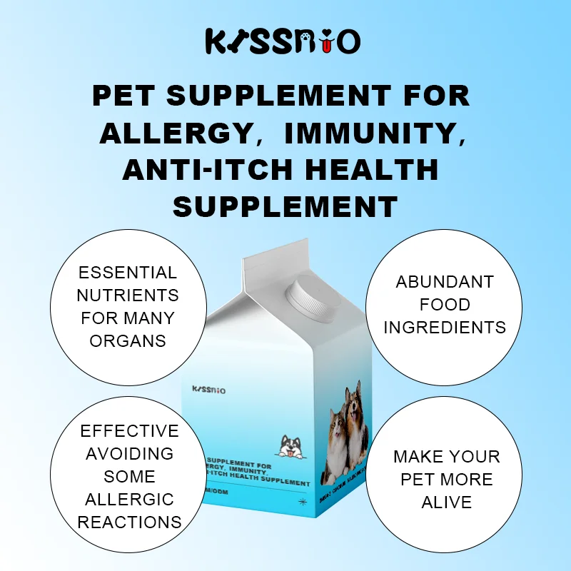 Probiotic Fish Oil & Colostrum Powder Supplement for Dogs and Cats Turkey & Tuna Flavored for Adults