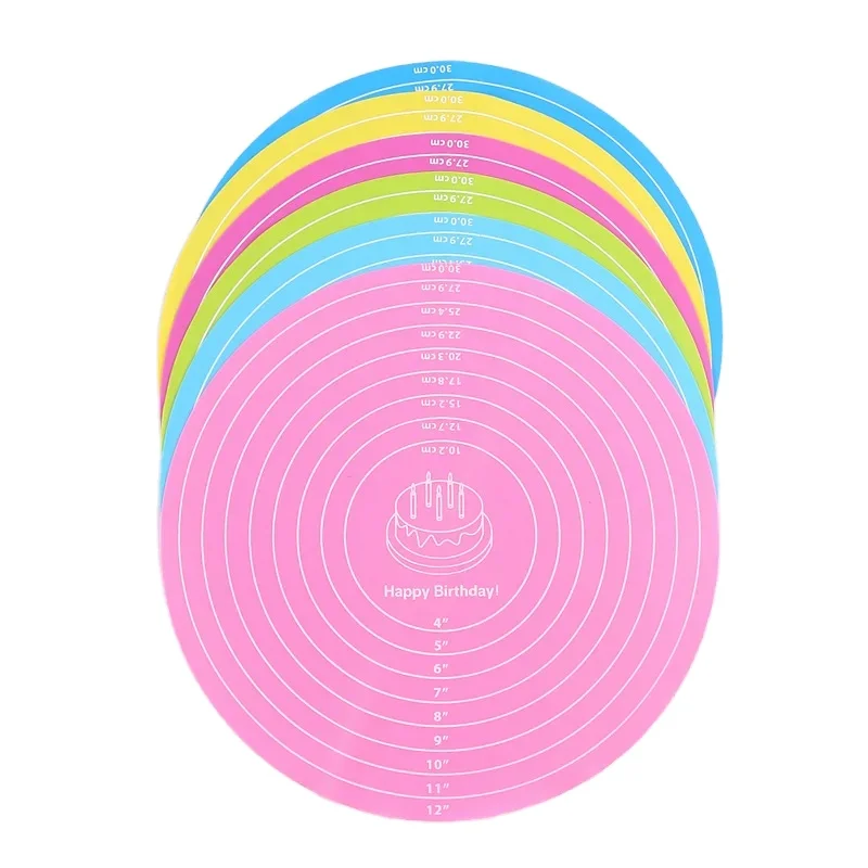 Silicone Kneading pad Baking Mat Non-Stick Pizza Bread Kneading Pad With Scale For Rolling Dough Pizza Bakeware Tools