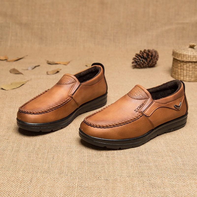 1728 Cheap Men loafer shoes leather slip on moccasin driving shoes