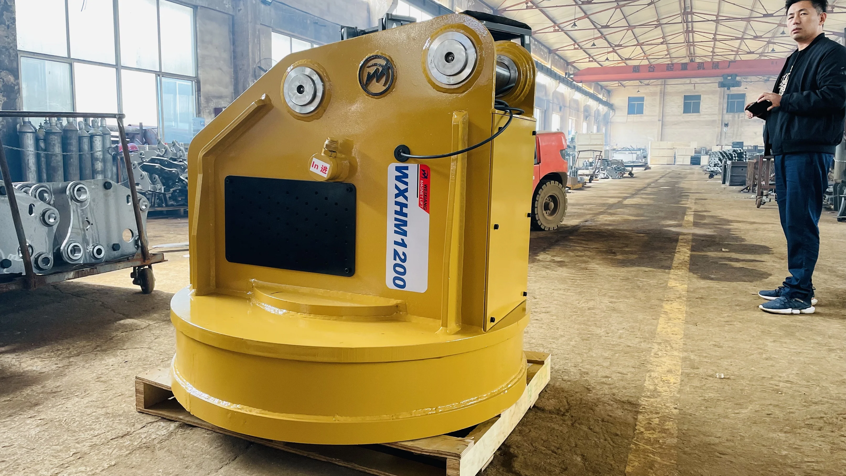 Weixiang Factory price hydraulic electromagnetic sucker circular electro magnetic chuck