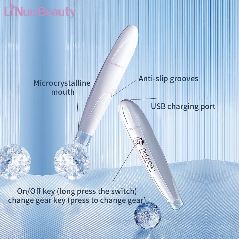 facial hydra beauty pen personal skin care mini electric nano hydro face lifting winkles removal Meso Derma roller pen