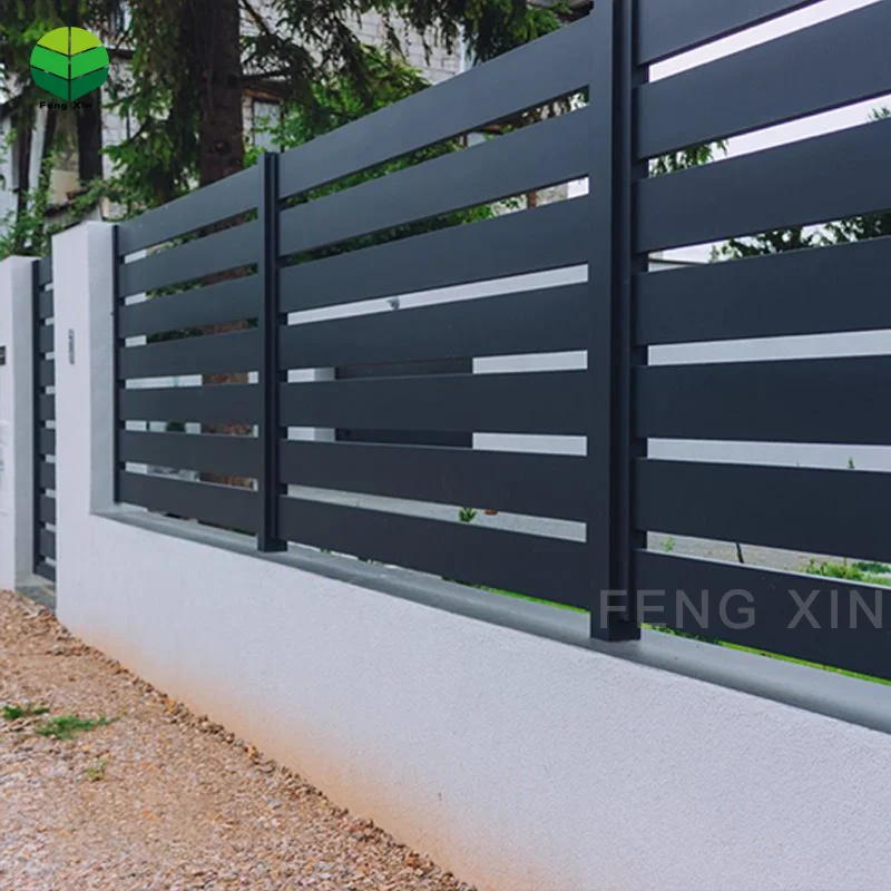 Aluminum outdoor Retractable Fence Panel Garden Strong Balcony Privacy Panels Boards Fencing trellis gates