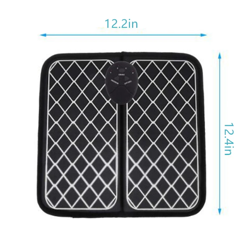 
Rubber tens Foot ems stimulator device blood circulation booster PU Silicone massager Mat Remote 