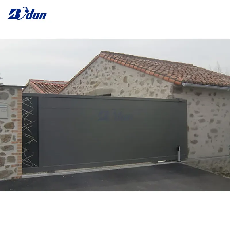 Bodun high quality free CAD design low moq driveway manual automatic open aluminum farm gate and fence