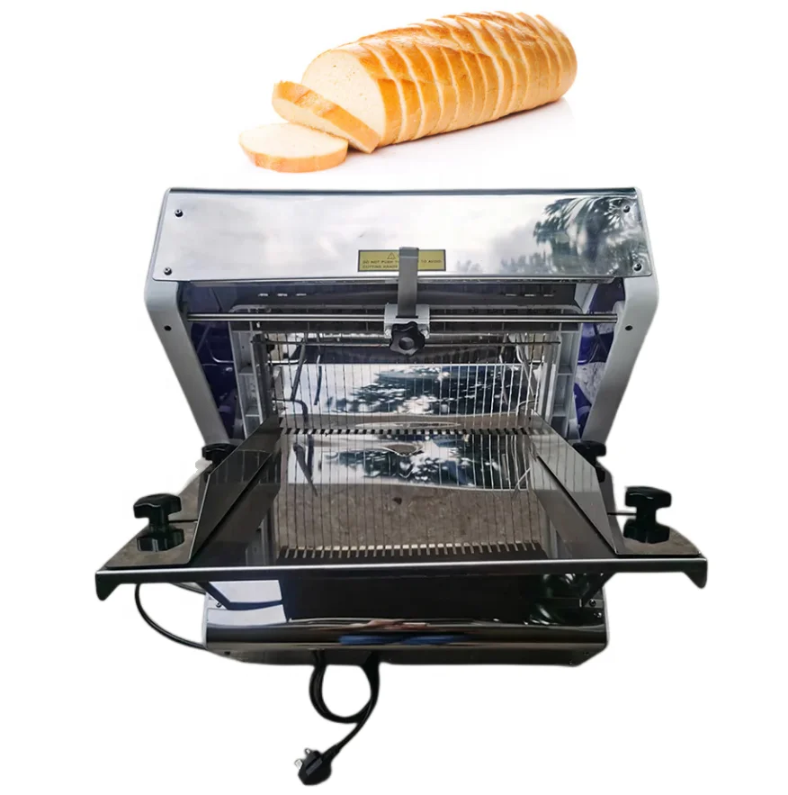 Commercial toast slicing machine Imported stainless steel fine tooth knife square bag slicing machine knives Bread slicer