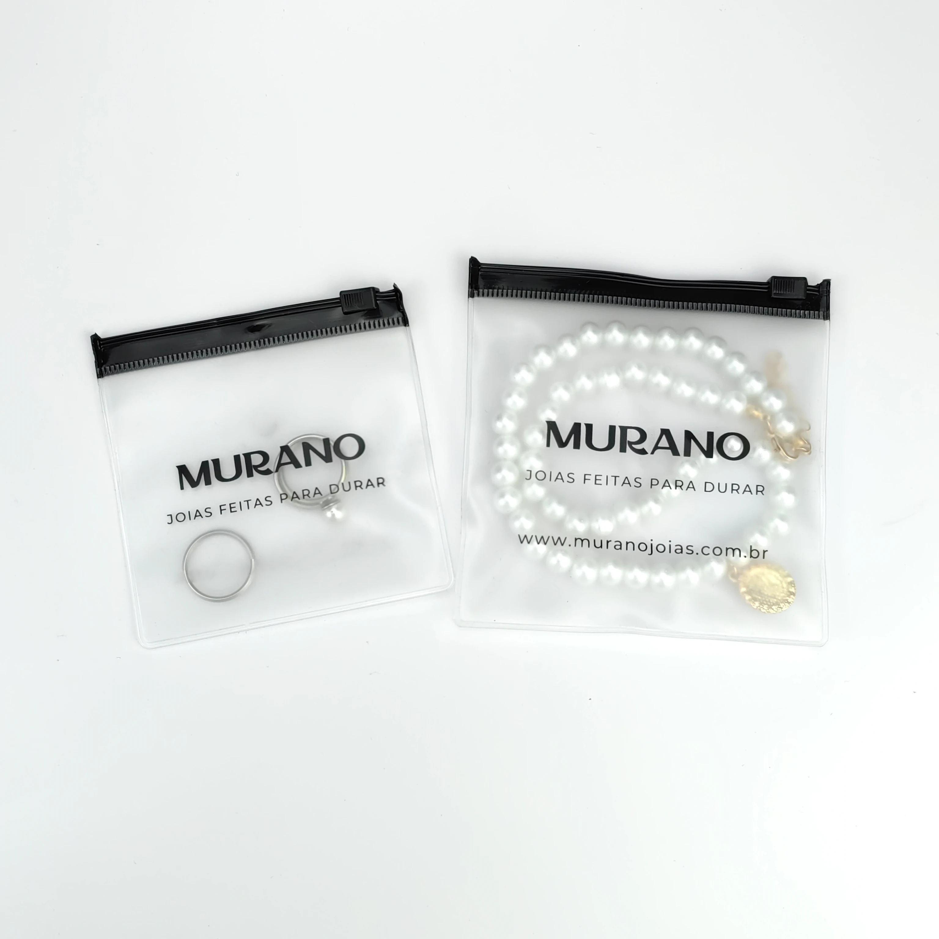 Customized PVC Accessories Plastic Ziplock Packaging Bag High Quality Jewelry Pouch With Zipper Jewelry Case Ziplock Bag