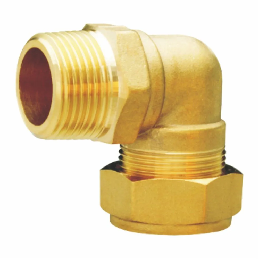Good Price High Pressure Pipe Fittings Forged Brass Union Elbow LKW Series  90°Male & Copper Elbow