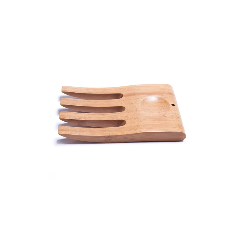 
Factory natural kitchen bamboo serving tools salad scratch with lacquer 