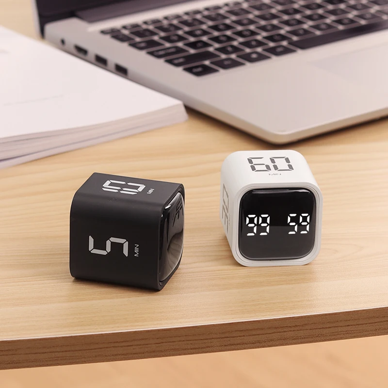 Multifunctional Time Management Timer Digital Magnetic Flip Desk Cube Timer Kitchen Count Gravity Timer