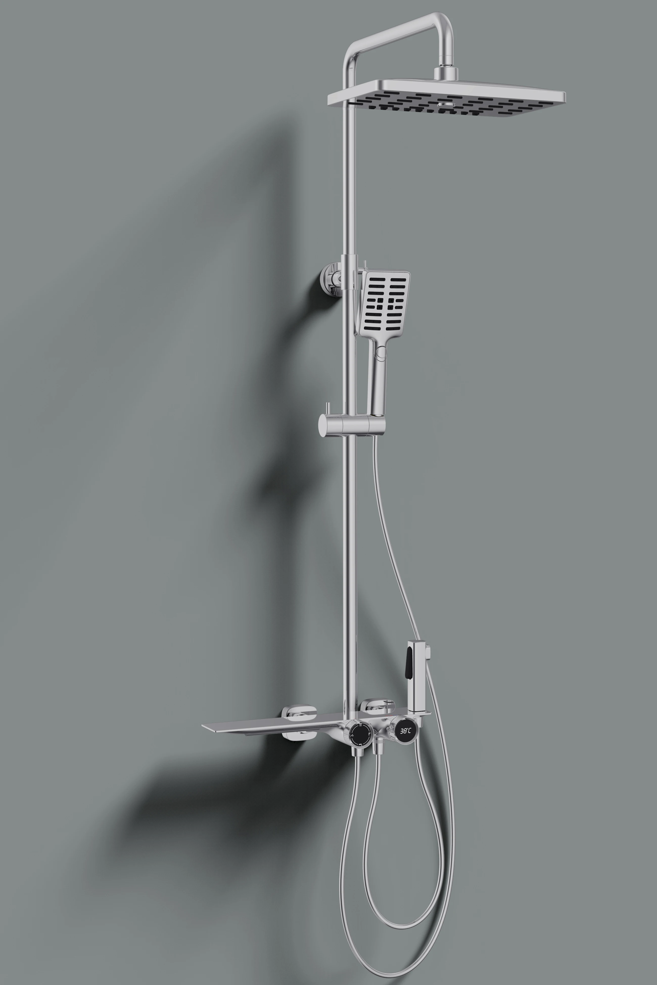 NEW NEW SHOWER SET MODEL PN011 WATERFALL SPOUT BRASS BATHROOM SHOWER  FAUCETS IN HOT SALES