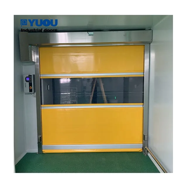 factory industrial automatic quick access pvc accordion door high-speed doors and roll-up doors for food businesses