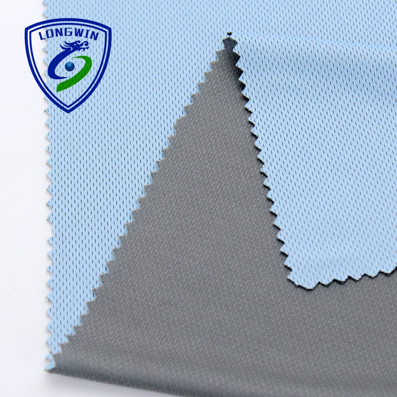 Chinese product 50% bamboo anti-bacterial yarn 50% polyester  polyester  birdeye mesh fabric  for polo shirt