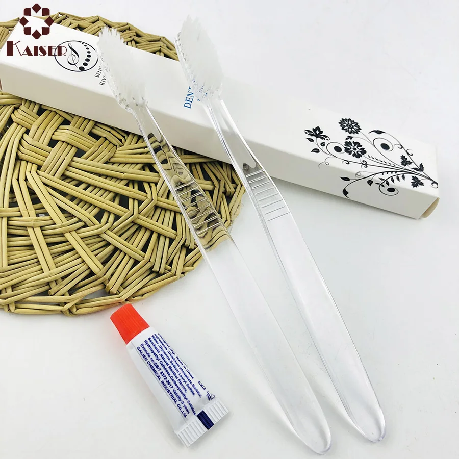 disposable cheap hotel amenities hotel toothbrush with toothpaste kit