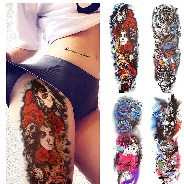 Wholesale Full Arm Large Sleeve Tattoo Waterproof Temporary Tattoo
