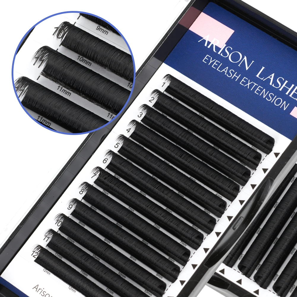 Individual volume eyelash extension 5-25mm length, soft private label mink lashes, las extension supplies