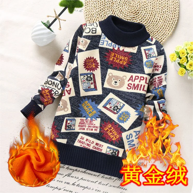 
children Clothes baby boys cotton Warm sweaters girls Winter Autumn child 