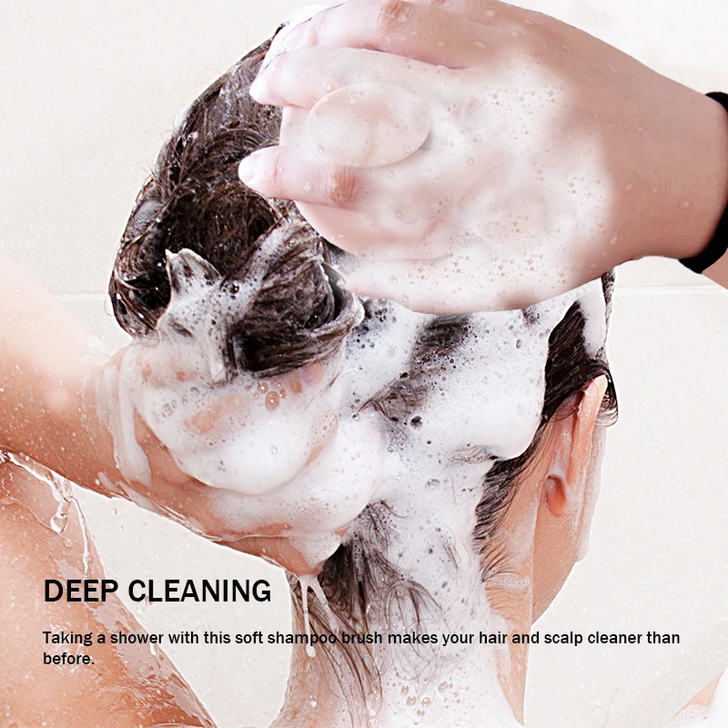 Soft Silicone Head Massager Comb Hair Scalp Massaging Shampoo Brush Scalp Scrubber