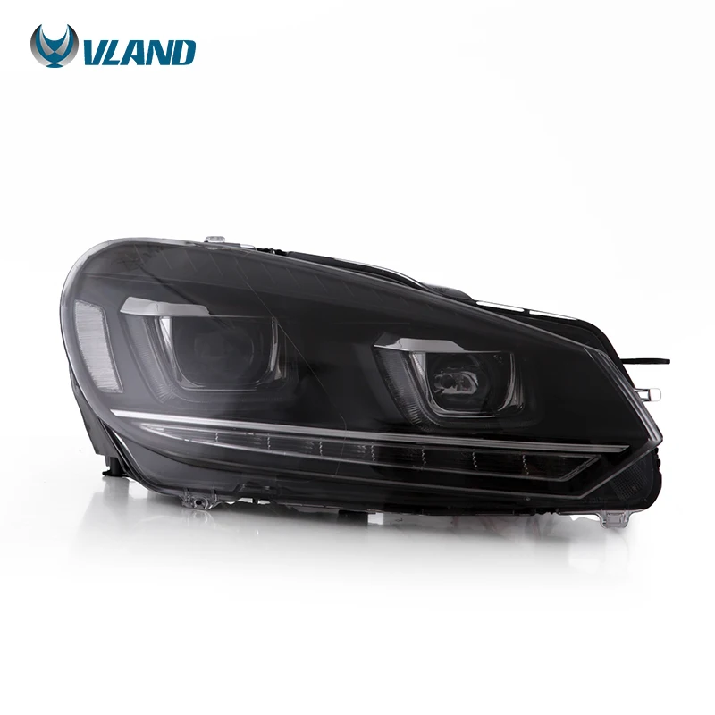 
VLAND wholesales headlamp golf 6 led 2008-2013 headlight For Volkswagen Golf 
