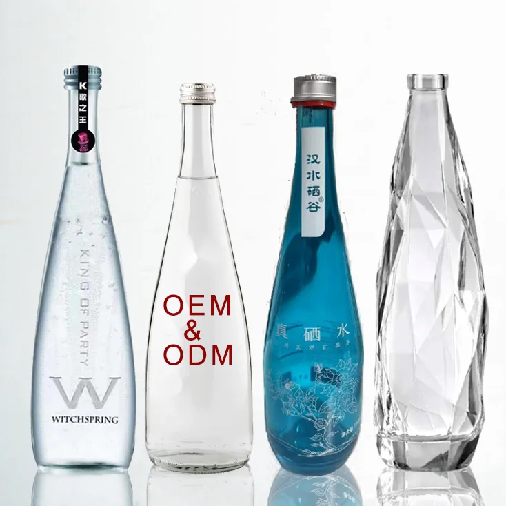 Стеклянная бутылка для воды по индивидуальному заказу OEM ODM матовая стеклянная бутылка для воды 750 мл Хрустальная бутылка для воды стекло