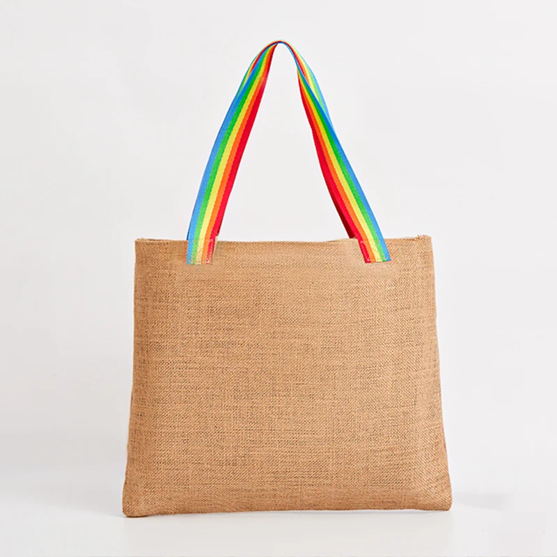 Популярная Женская джутовая большая вместимость сумка для покупок на новой платформе