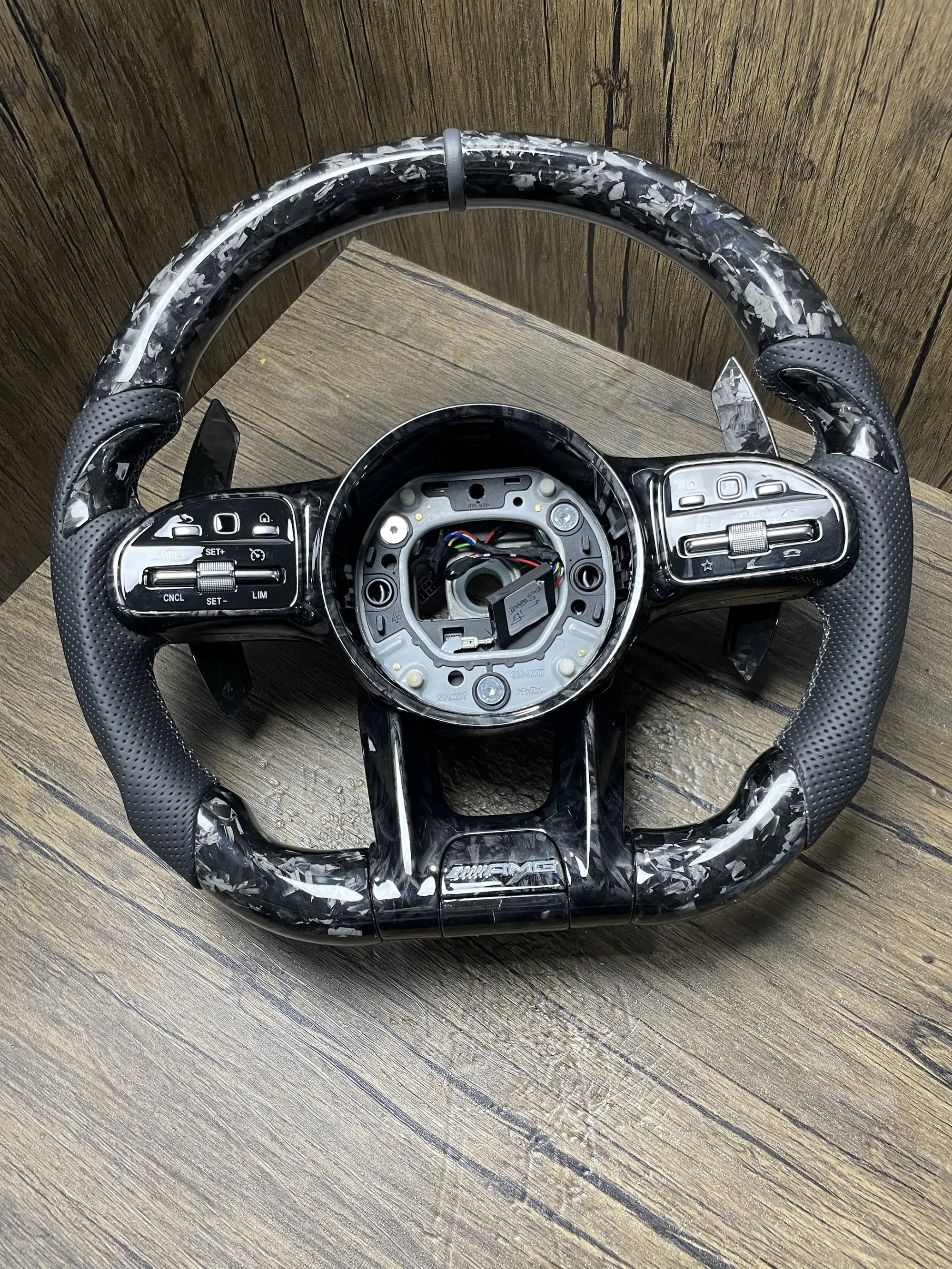Carbon Fiber LED Steering Wheel for Mercedes Benz A C E S G Class CLS AMG W177 W205 S205 W213 W222 C257 X166 A35