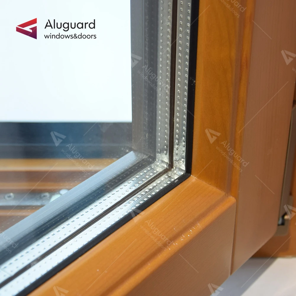 wooden window and door aluminium frame design / aluminium clad wood window