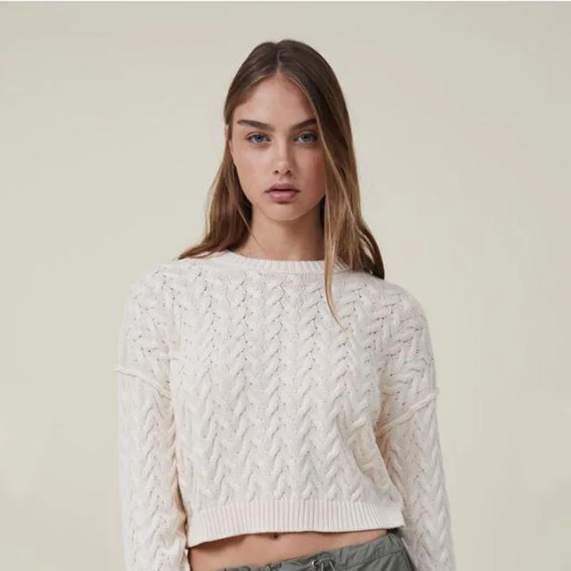 Прямая поставка товаров, 2023 товары, индийская и Пакистанская одежда, повседневный вязаный женский свитер из шерсти и смесовой ткани