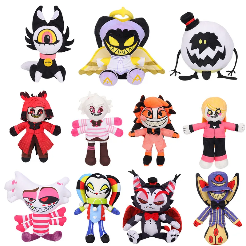 Игрушки Huarui Новые товары оптом в наличии Hazbin-отели чрезвычайно злой периферийный подарок плюшевая игрушка адская