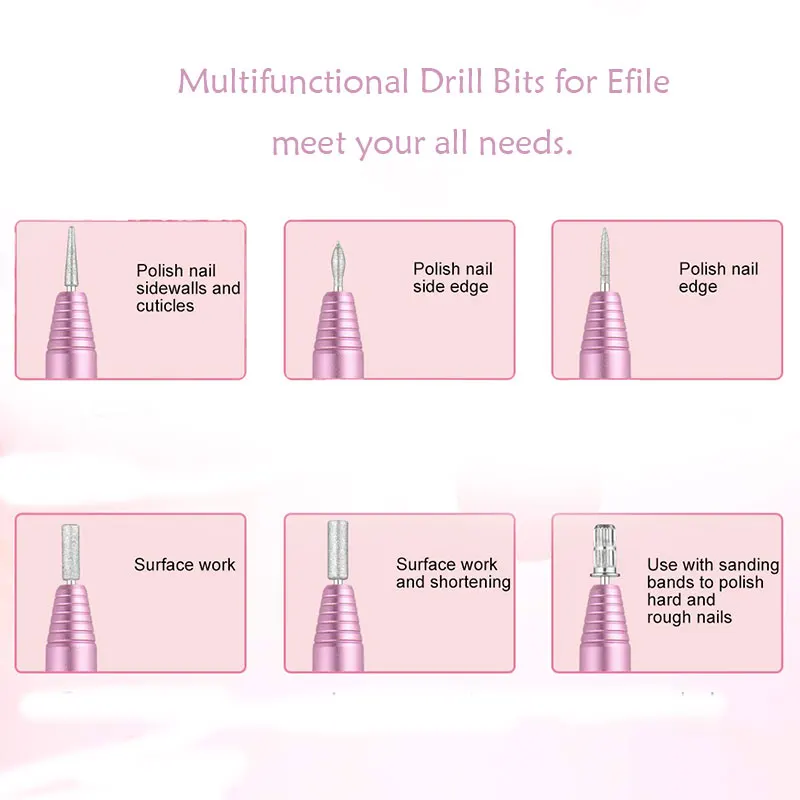  Hot Seller Electrical Professional Nail For Manicure Polishing Shape Tools Portable Electric Drill
