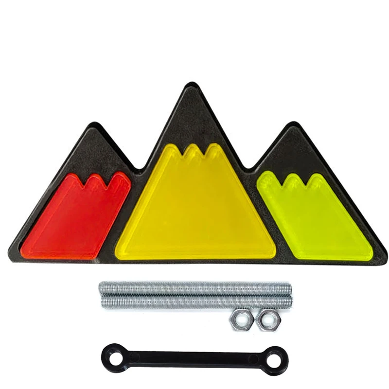 Wholesaler Bargain Bling Bling Crystal ABS Tri-Color Grille Badge Mountain Grill Emblem Grille Badge Emblem for Toyota Tacoma