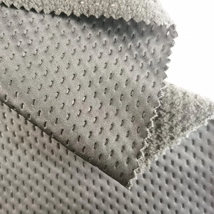 
ultrasonic quilt knit fabric interlock knitted and polar fleece fabric 