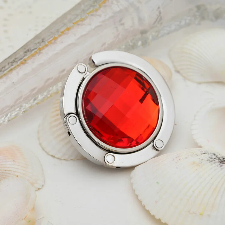 Ywbeyond Portable Foldable Metal Handbag Hook Hanger Purse Holder Shell Folding Bag Table Hook return Gifts for woman