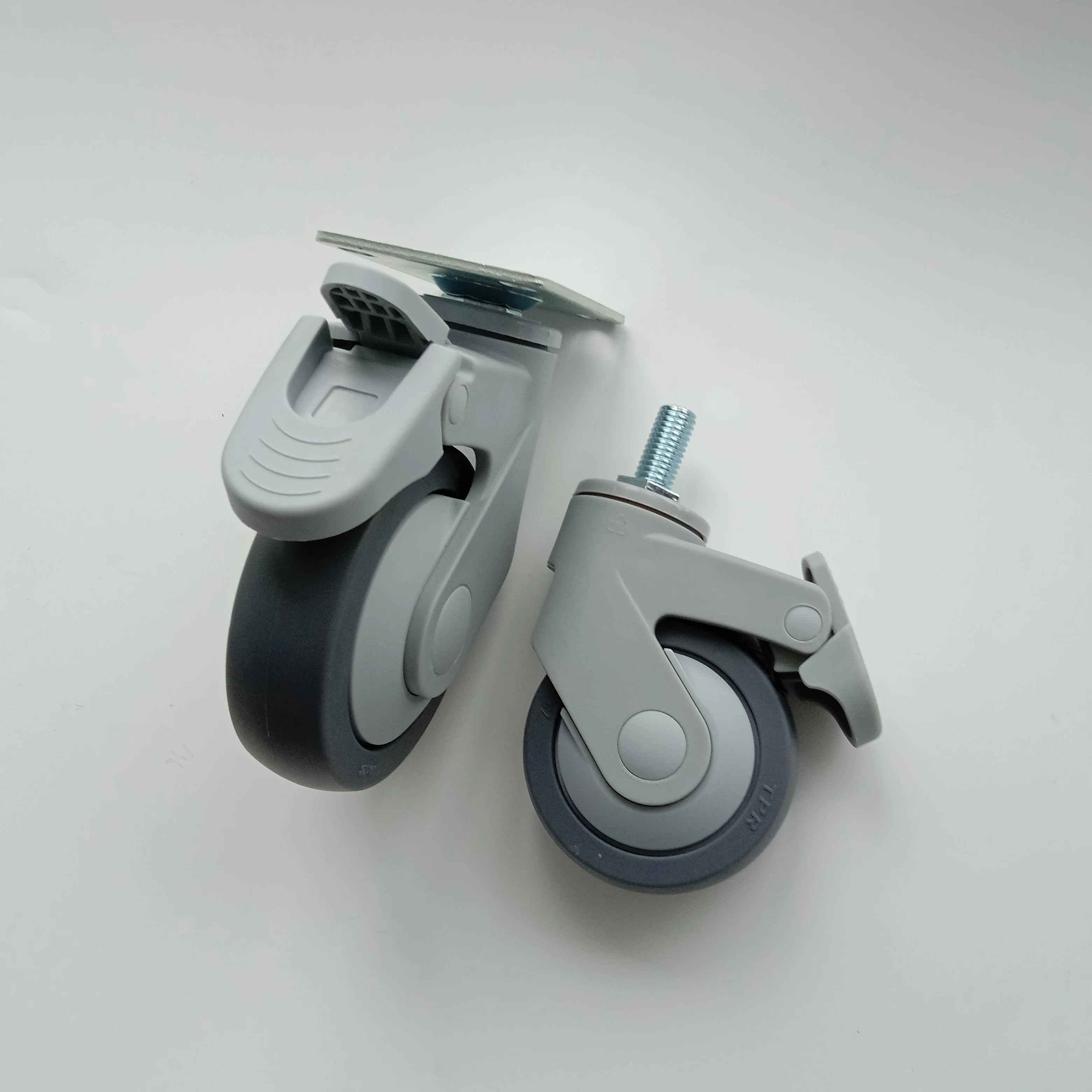 wholesale thread stem caster wheel 4 5 inch manufacturer medical bed caster wheels plastic