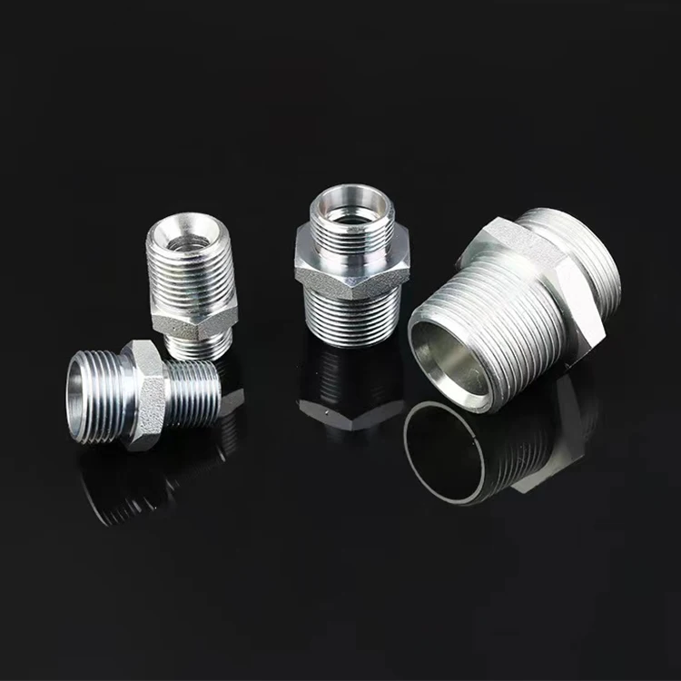 BSP Male Double Use For 60 Cone Seat Eaton Hydraulic Adapter transition straight cable joint