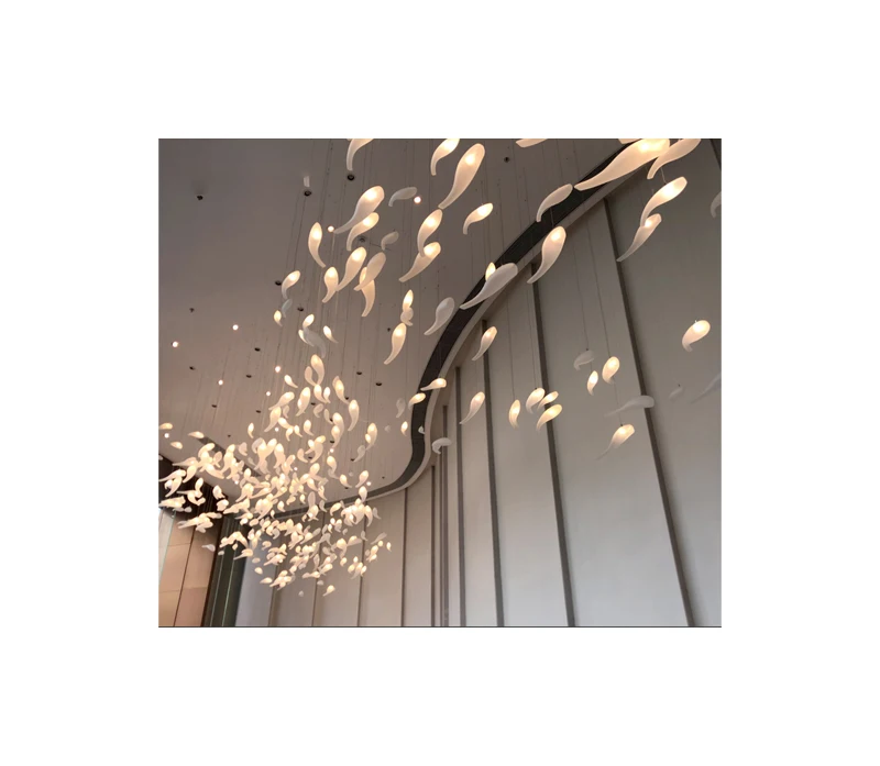 China custom shelf lamp is suitable for the combination of modern ball chandelier in hotel lobby, club and exhibition hall