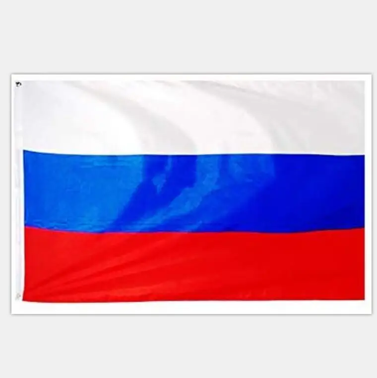 Stock Cheap 100%polyester 3*5ft Russian Russia Flag with Two Grommets