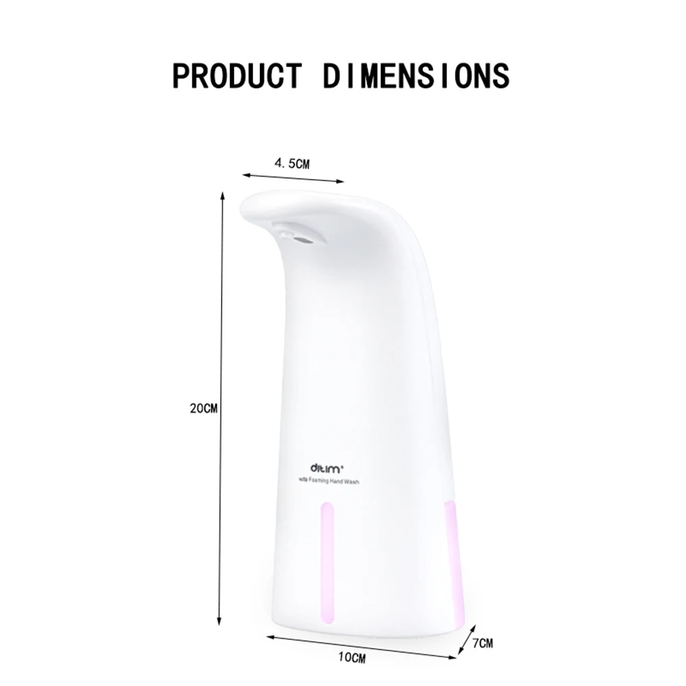 Commercial & Industrial Lighting Automatic Foam Soap Dispenser Infrared Sensing Induction Liquid for Bathroom Kitchen HotelOmni