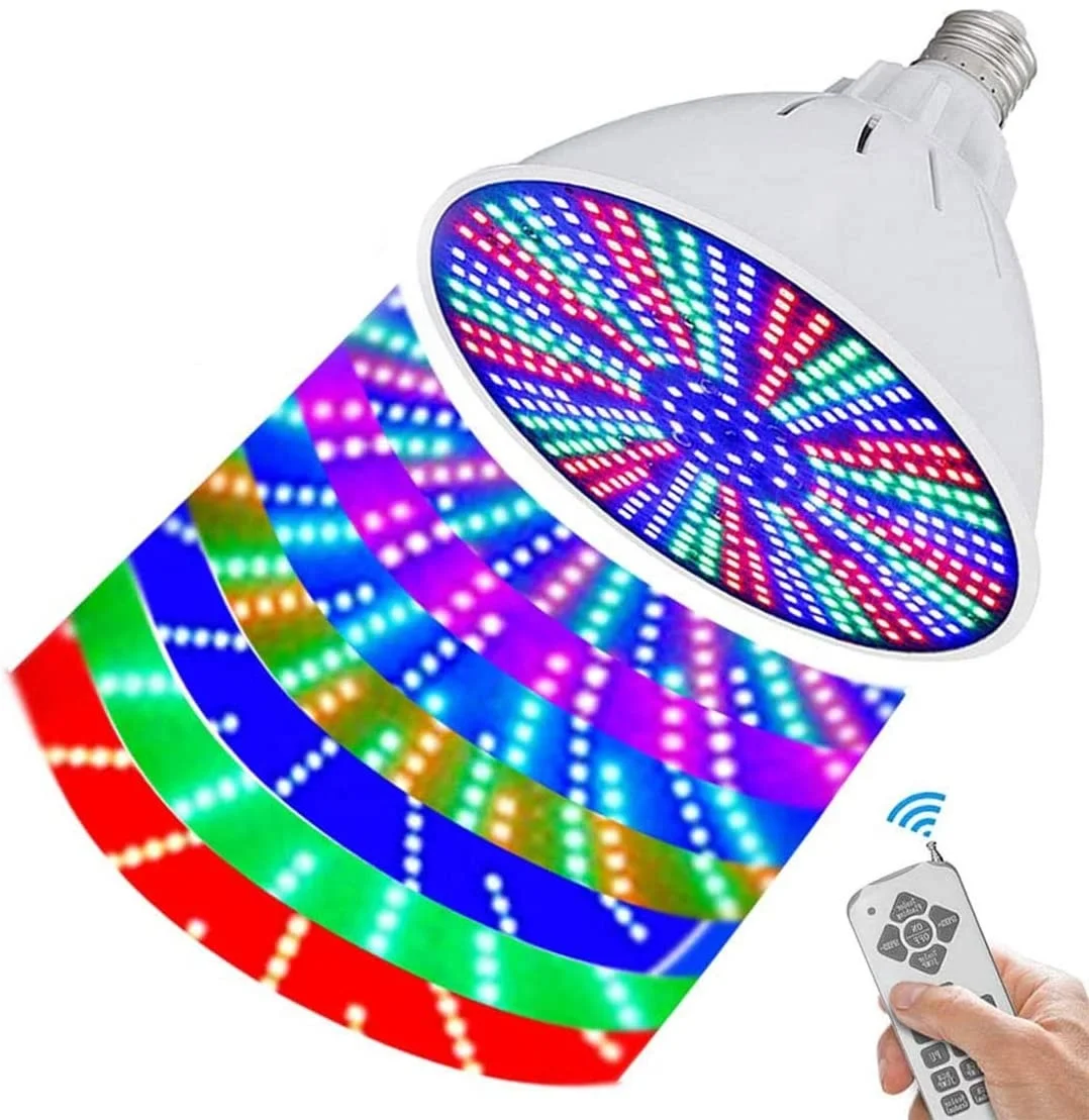 Colorful 35W LED 120V Color-Changing Replacement Pool Light Bulb