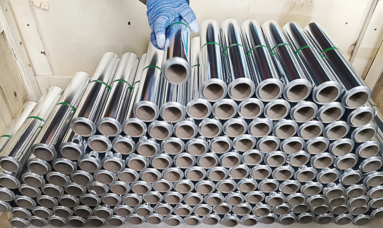 Customize Aluminum Foil Small Coil Aluminium Foil Wrapping Cooking Baking Paper For Chocolate