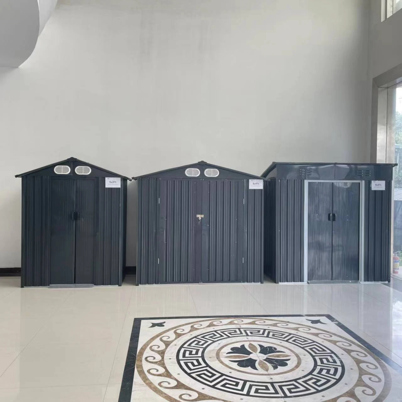 Prefabricated Steel Garden Storage Shed Outdoor Metal Shed Flatpack Large Warehouse Garage House