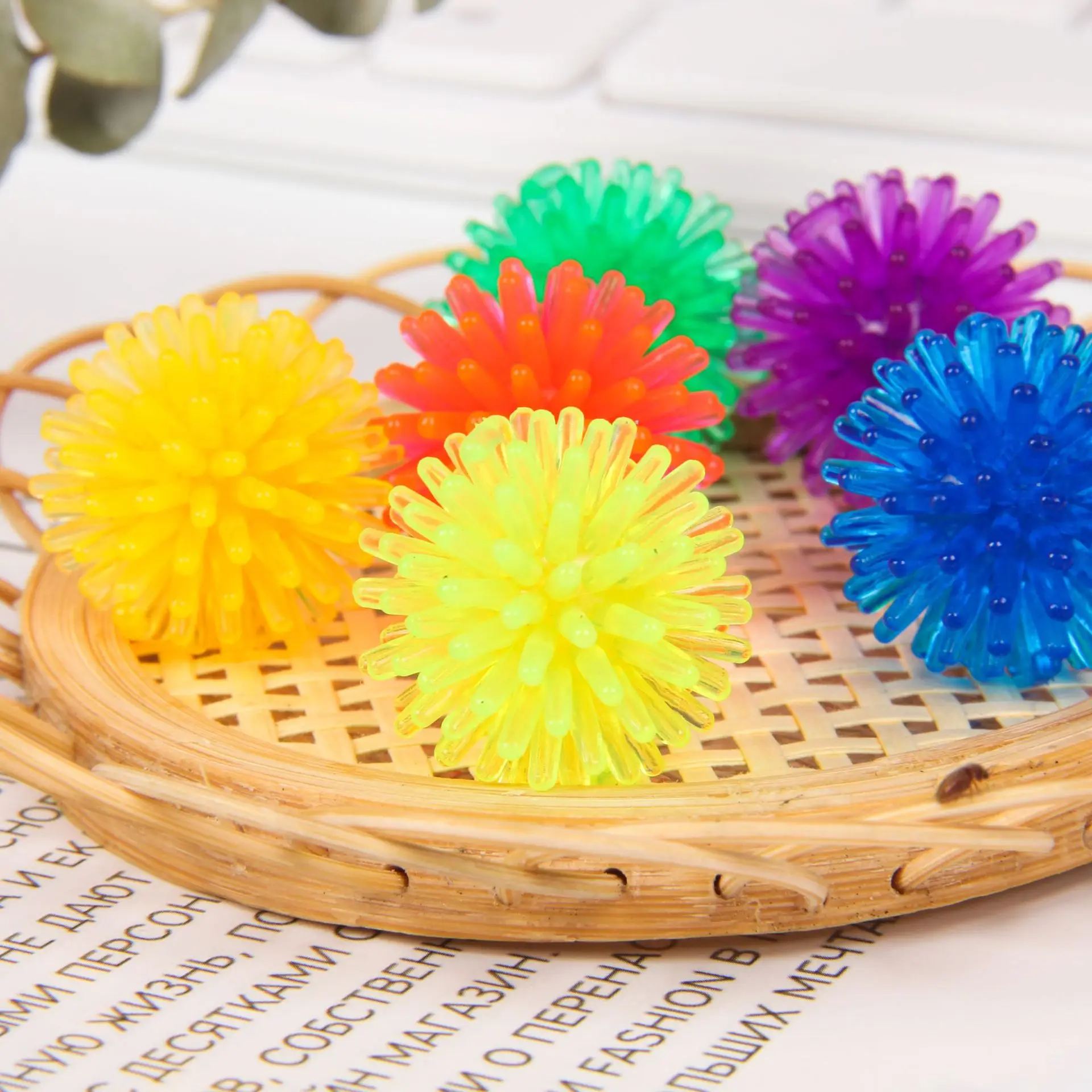 Other Novelty & Gag Toys Mini 2.5cm Hedgehog ball Yoga Foot Massage ball Burr Arbutus massage ball vent stress relief toy
