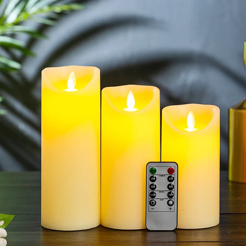 led candles electric candle Flameless Candles set 10-Key Remote Control