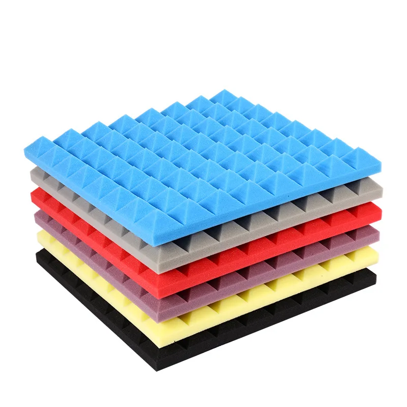 Акустическая пена, черная треугольная пена за динамиками, матрас, звуковая плитка, поглотители, губка для строительства foamily