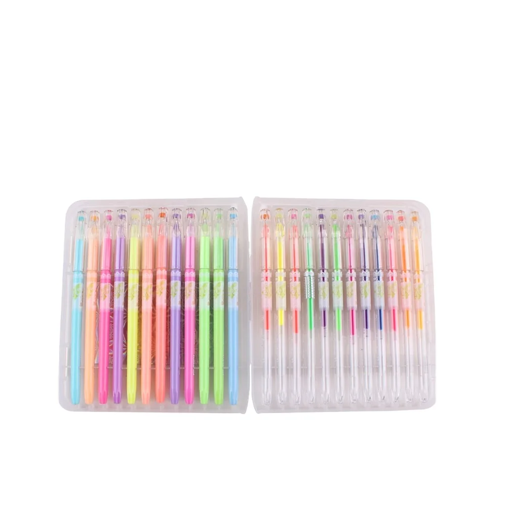 Lvxin Neon Pastel Metallic Glitter &Glitter Neon Glitter Gel Pen