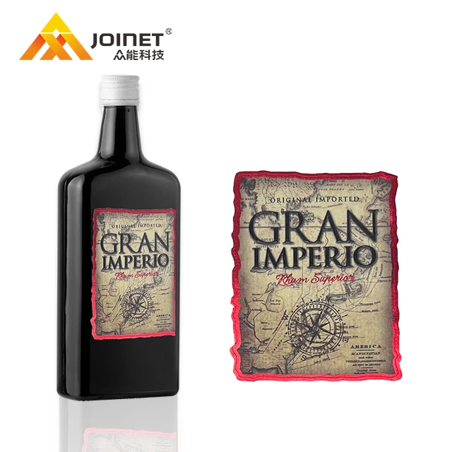 High Quality Personalized Customize Wine Bottle Label Gold Foil Embossed Wine Label Printing Large volume at a good price